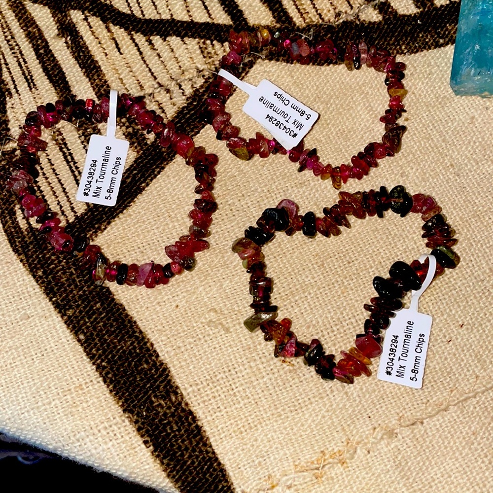 Less than half off sale!  Watermelon Tourmaline Bracelet